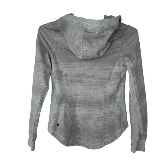 Lululemon Post Sweat Hoodie Sweatshirt Women's 8 Heathered Gray 1/2 Zip Athletic - Picture 2 of 6
